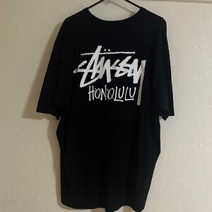 Stussy Honolulu Black Short Sleeve Tee Authentic